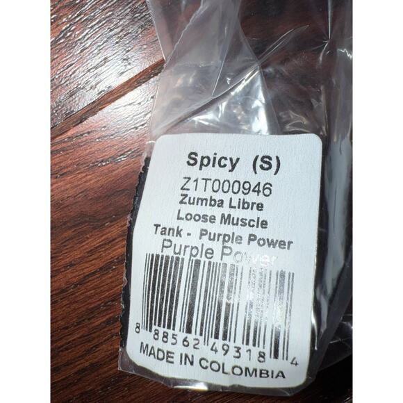 Zumba Libre Loose Muscle Tank color Purple Power size small NWT - Picture 6 of 8